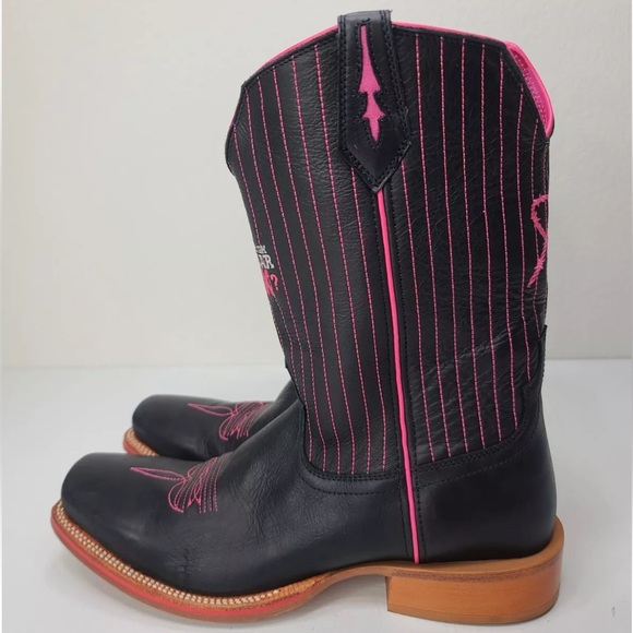 TWISTED X "Tough Enough To Wear Pink" Cowboy Boots Breast Cancer Size 13 D Mens - Picture 6 of 10